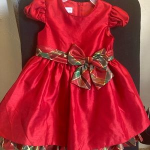Bonnie Baby red holiday dress with 18 months